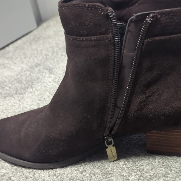 Brown Suede Ankle Boots - Picture 3 of 5